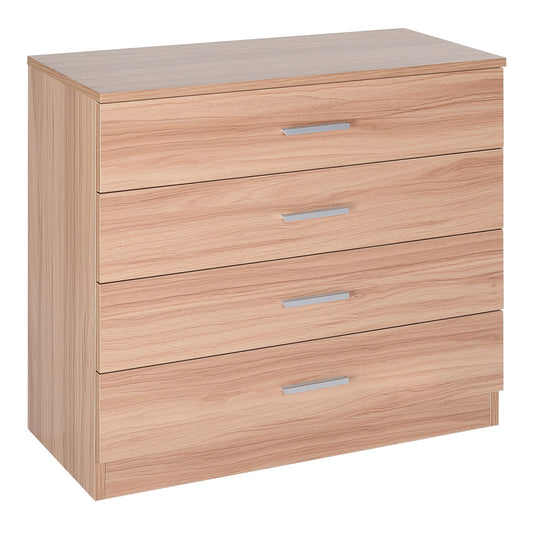 chest of drawers with 4 wooden drawers, 72x33.5x67cm - Borgè