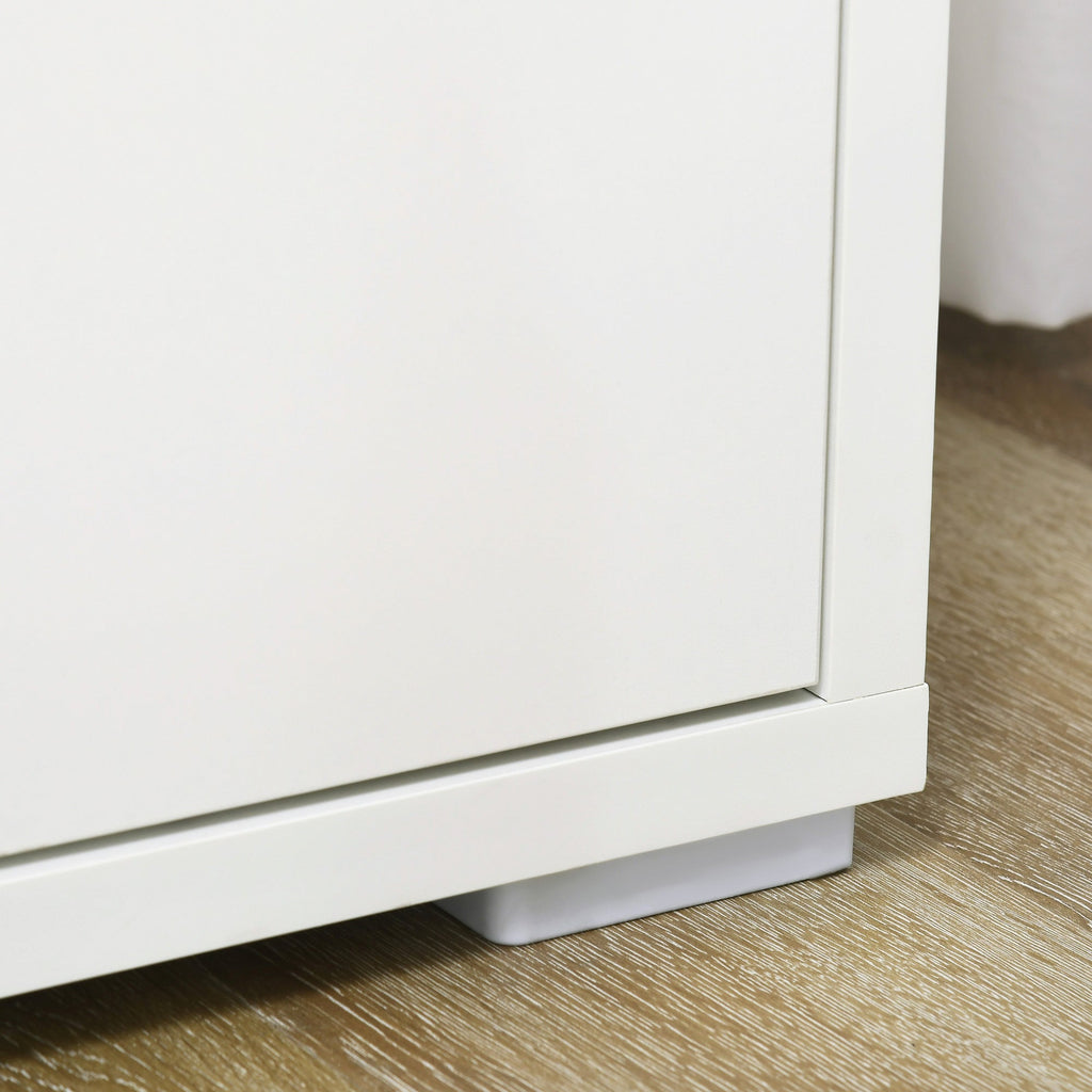 Homcom Multiuse mobile with 2 levels in chipboard and adjustable shelf, 80x37x75cm - Borgè