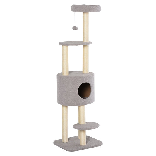 Cat Tree for cats with Scratch Pole with House - Borgè