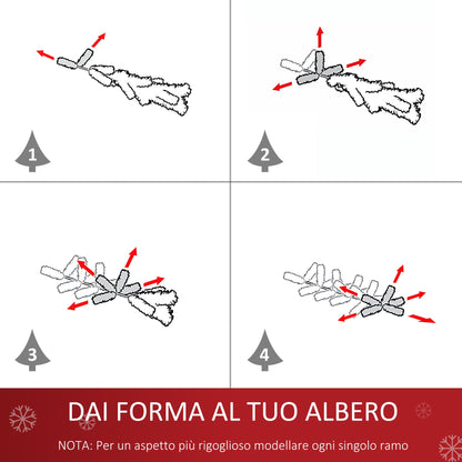 ABETE Christmas Tree with 27 Stars with LED | 180cm - Borgè