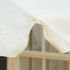 Outsunny garden umbrella with double roof, in bamboo wood and polyester, Ã˜325x250 cm, beige - Borgè