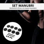 Gym Dumbbell 20KG Set (4x2.5kg, 4x2kg) with 8 Discs of 2kg, 2.5kg, Ø25mm, for Home Training - Borge' Group Limited