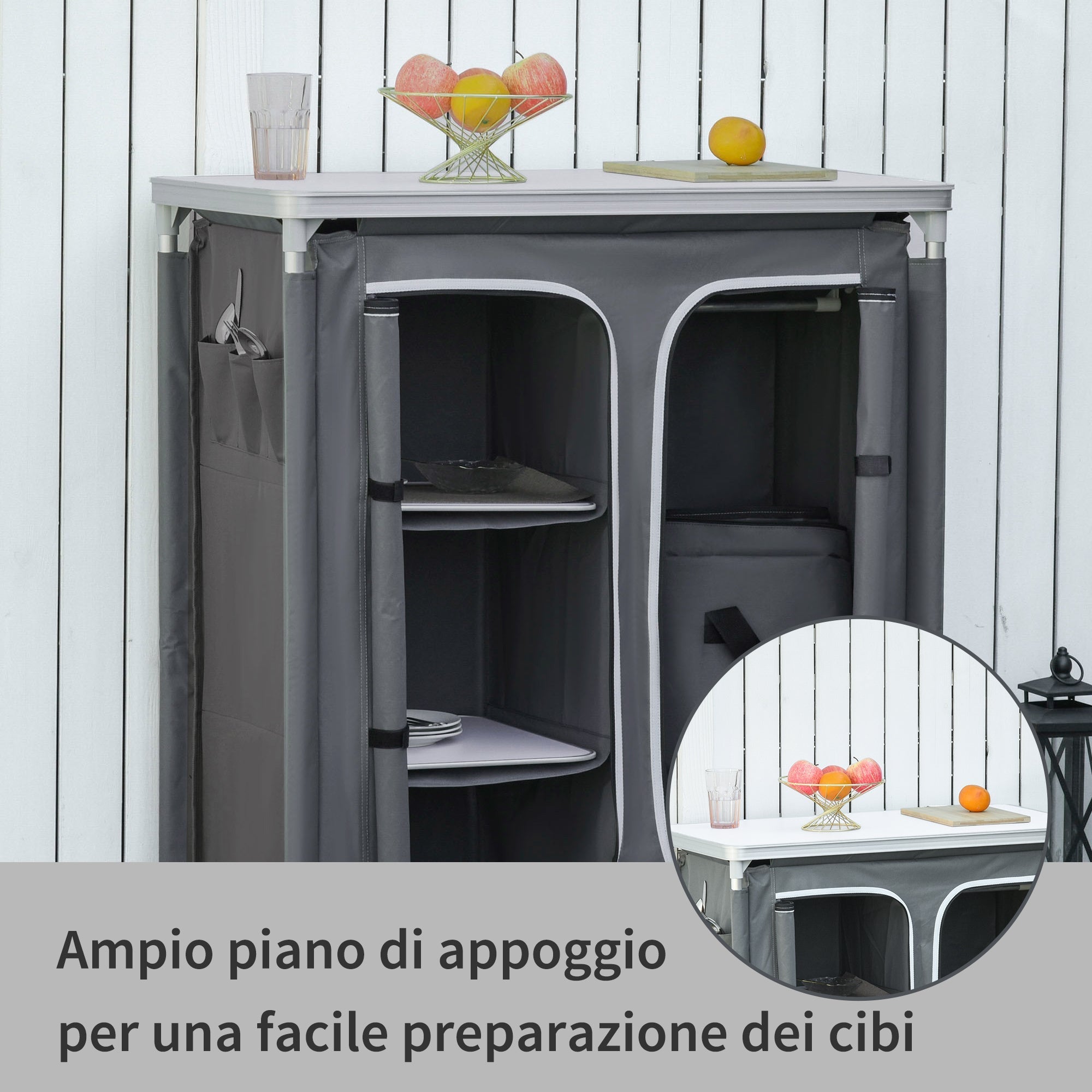 Folding Camping/Picnic Storage Cabinet - Borge' Group Limited