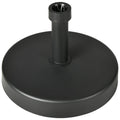 Garden Umbrella Base in PP Plastic max 18kg Weight, Ø45x33 cm, Black - Borge' Group Limited
