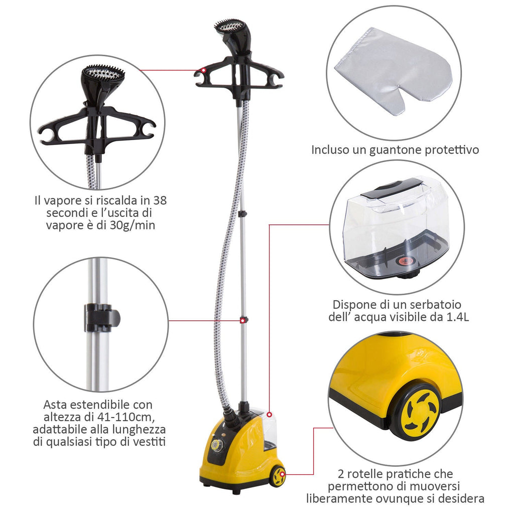 Vapor Stratic Domestic Steam Professional Domestic 1.4L Power 1950W - Borgè