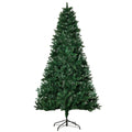Folding Artificial Christmas Tree with Removable Base 210cm - Green - Borgè