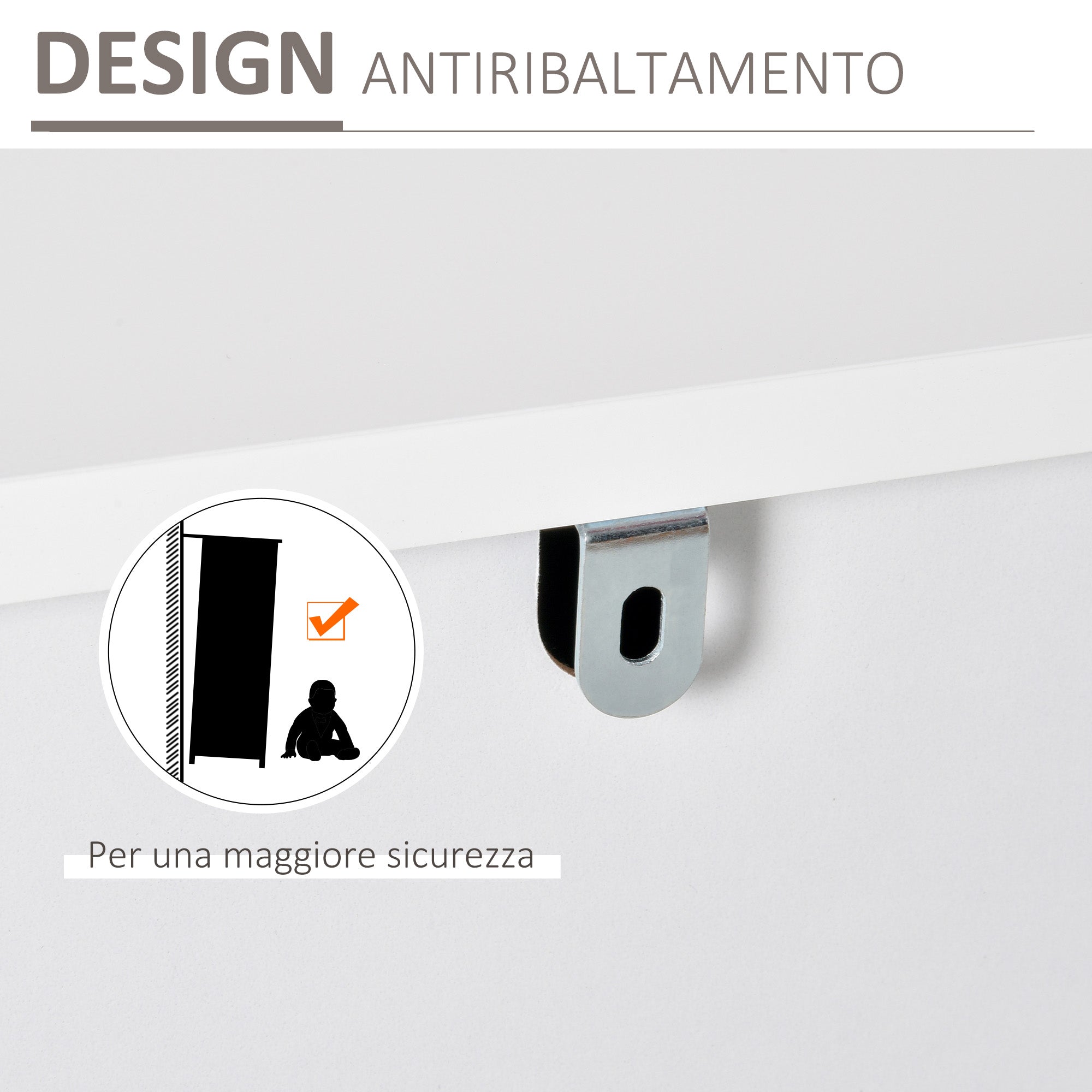 Buffet sideboard with 3 drawers and 2 white doors with golden metal legs - Borgè