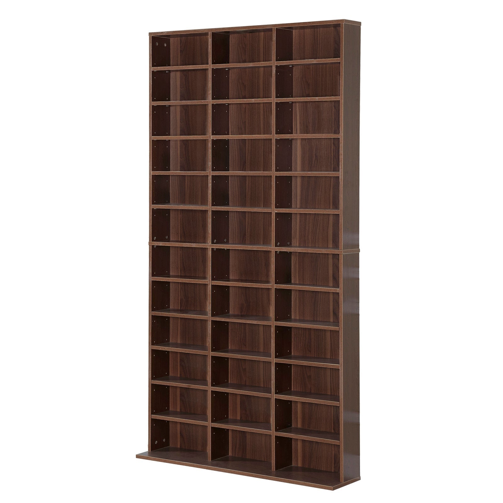 Homond Modular Bookcase Mobile CD Classic CD 36 Adjustable Dispartures Wood 195 Ã— 102 Ã— 23.5cm - Borgè