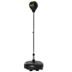 Boxing bag at adjustable height, gloves included, in pe and metal, 45x45x133-151cm, gold - Borge' Group Limited