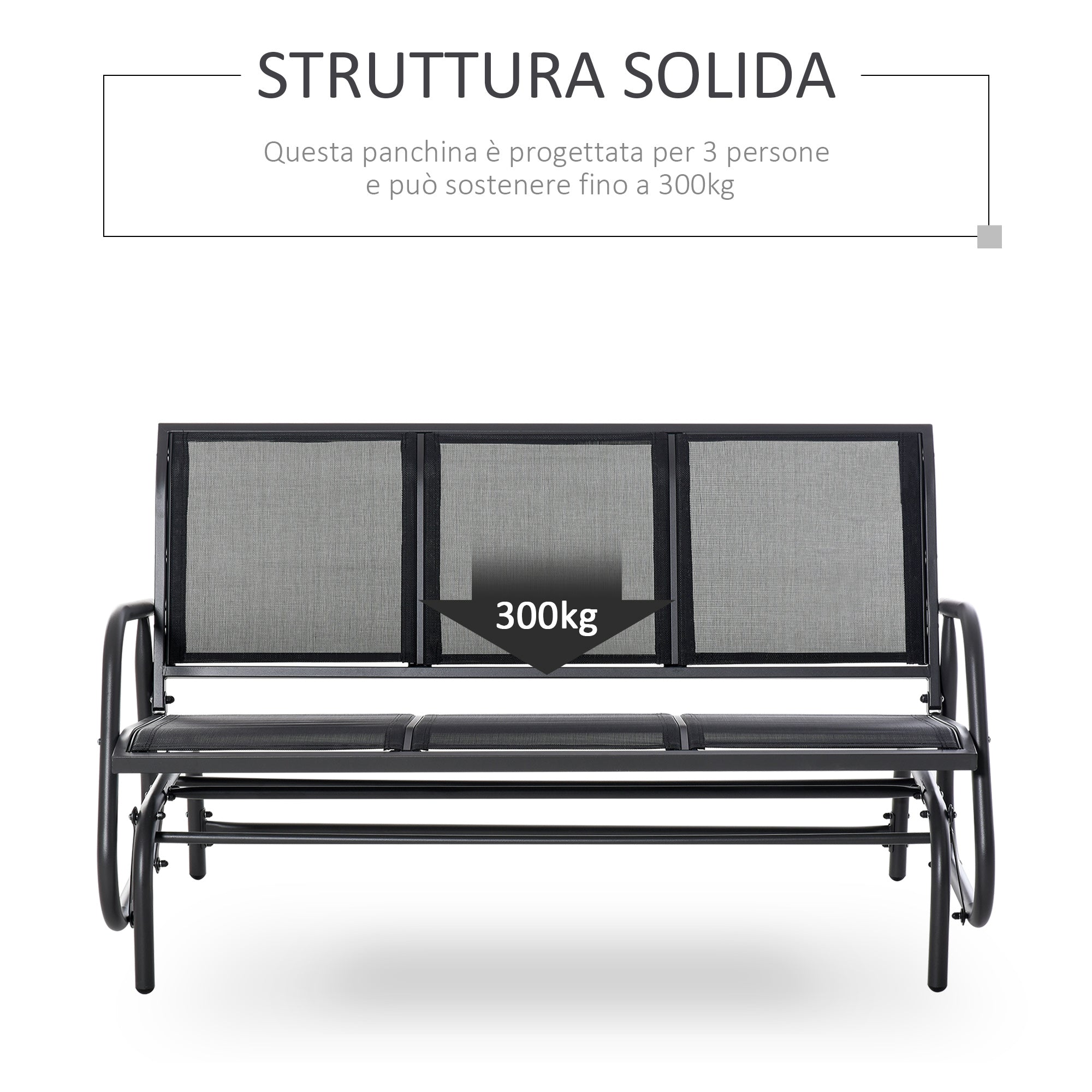 NIS | 3 Seater Garden Swinger / Rocking Chair - Borge' Group Limited