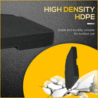 4 -piece umbrella base for umbrella filled with water or sand and connection hooks, black - Borgè