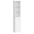 Column Cabinet MDF white saving for bathroom 35x24x170cm - Borgè