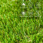 Outsunny garden tiles with synthetic grass 30x30cm 10 pieces, realistic artificial lawn, green - Borgè