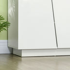 Homcom Multiuse cabinet in 5 -level white chipboard with adjustable shelf on 3 levels, 150x40x88 cm - Borgè