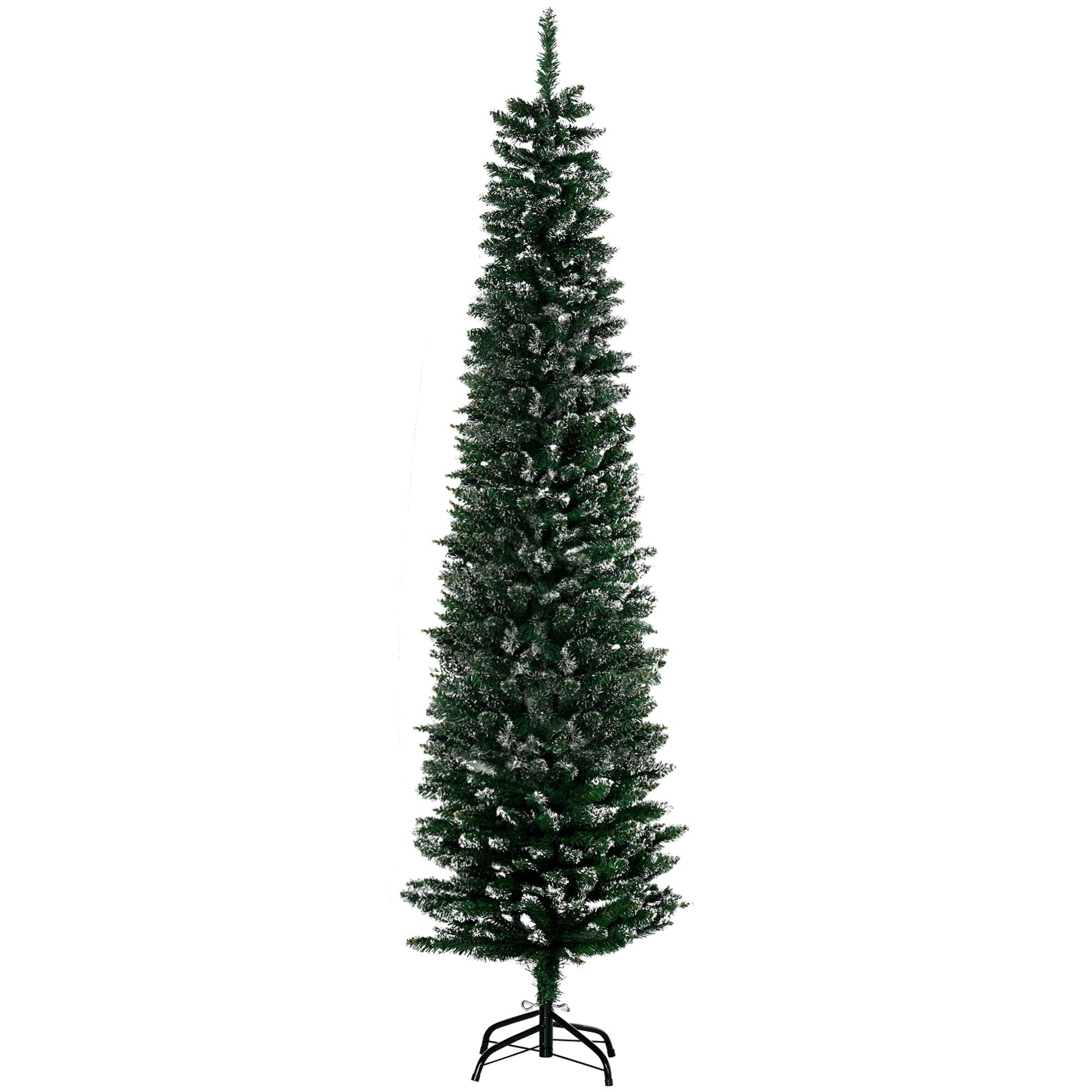 Narrow Snow Covered Christmas Tree | 195CM - Borgè