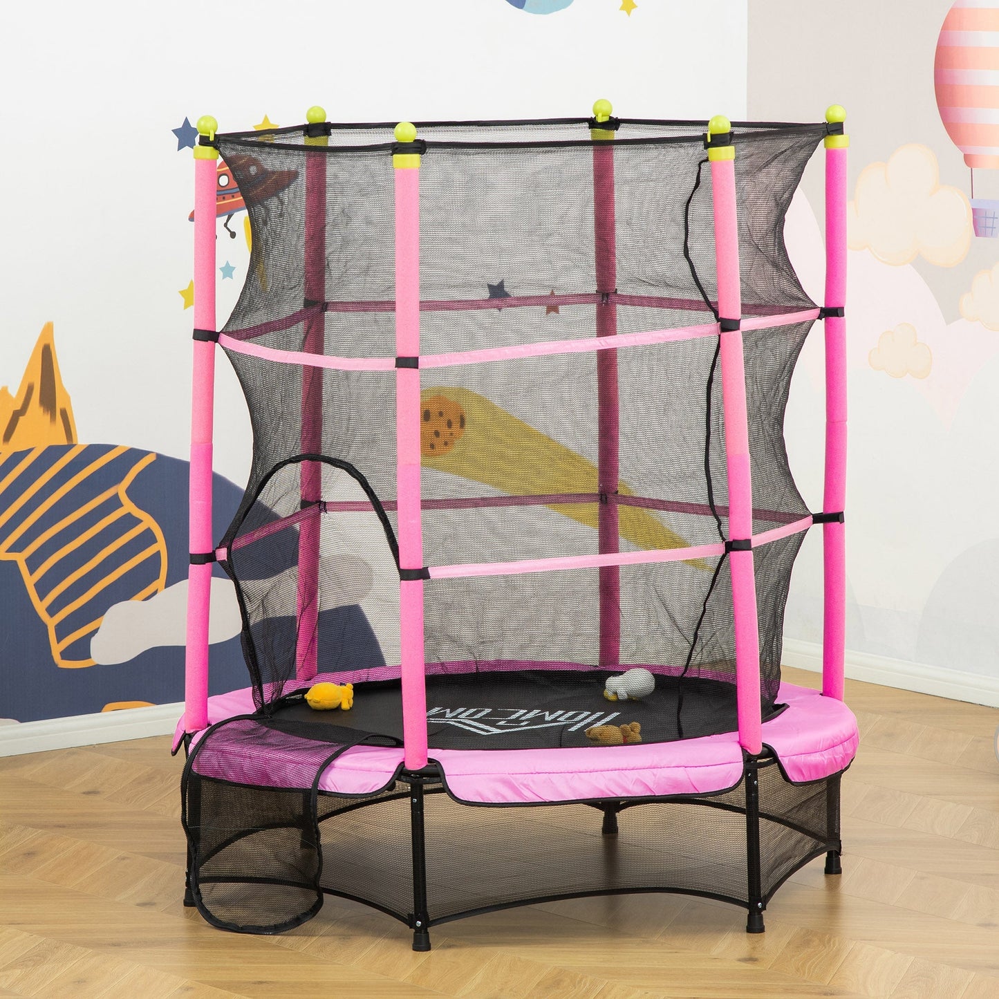 Pink Children Trampoline ?140x158cm - Borgè