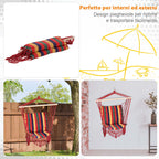 Polyester Hammock Hanging Chair, Colorful, 100x60x100cm - Borge' Group Limited