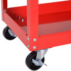 Durhand Planning Trolley from Officina, Rosso, 70x35x75.5cm - Borgè