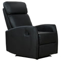 Homcom Relaxable, adjustable and ergonomic relaxation armchair, in eco -leather with padding, for home and office, 65x92x100 cm, black - Borgè