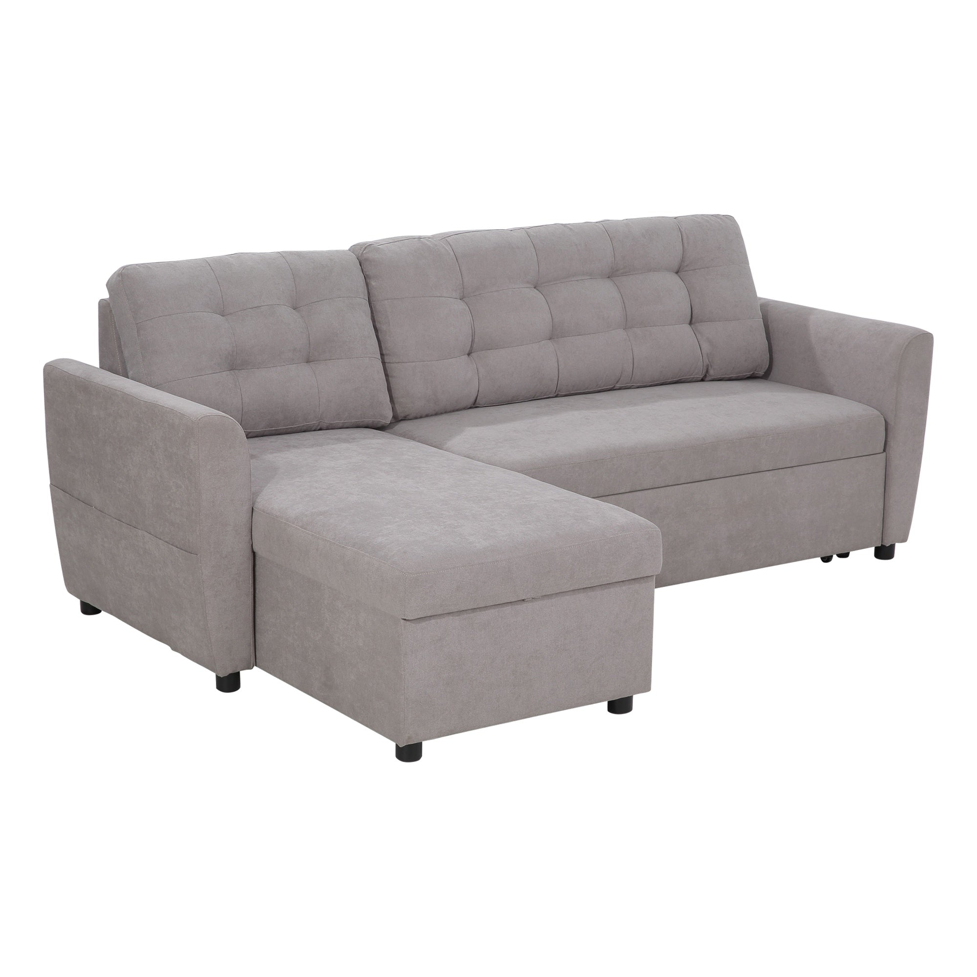 Grey Corner Sofa | 3 Seater Sofa/Sofa Bed - Borgè