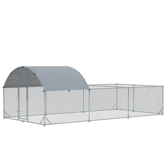 PAWHUT Chicken Coop with Cover in PE Anti-UV, 570x280cm - Borgè