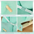 Water Green Balena Rocking with Safety Belt | 18-36 Months - Borgè