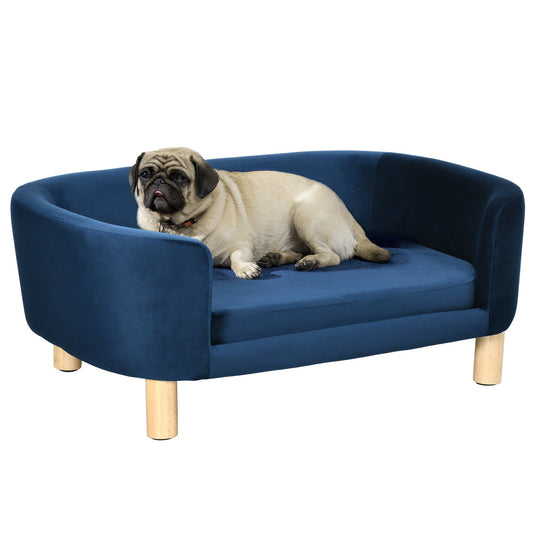 Indoor Dog Bed, Sofa for Cats or Small Dogs Max. 10kg, Blue - Borgè