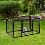 Pawhut Modular Fence for pets 125x80x70cm - Borgè