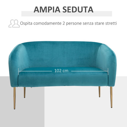 Green 2 Seater Sofa - Borgè