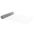 26.1m Roll of Galvanized Wire Fence Mesh, 1.2m Height, Silver - Borge' Group Limited