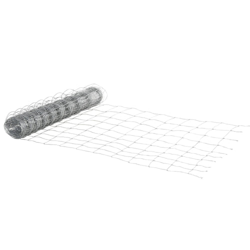 26.1m Roll of Galvanized Wire Fence Mesh, 1.2m Height, Silver - Borge' Group Limited