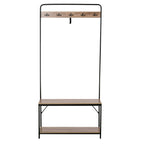 bend with bench and shoe rack in an entrance mobile for entrance - Borgè