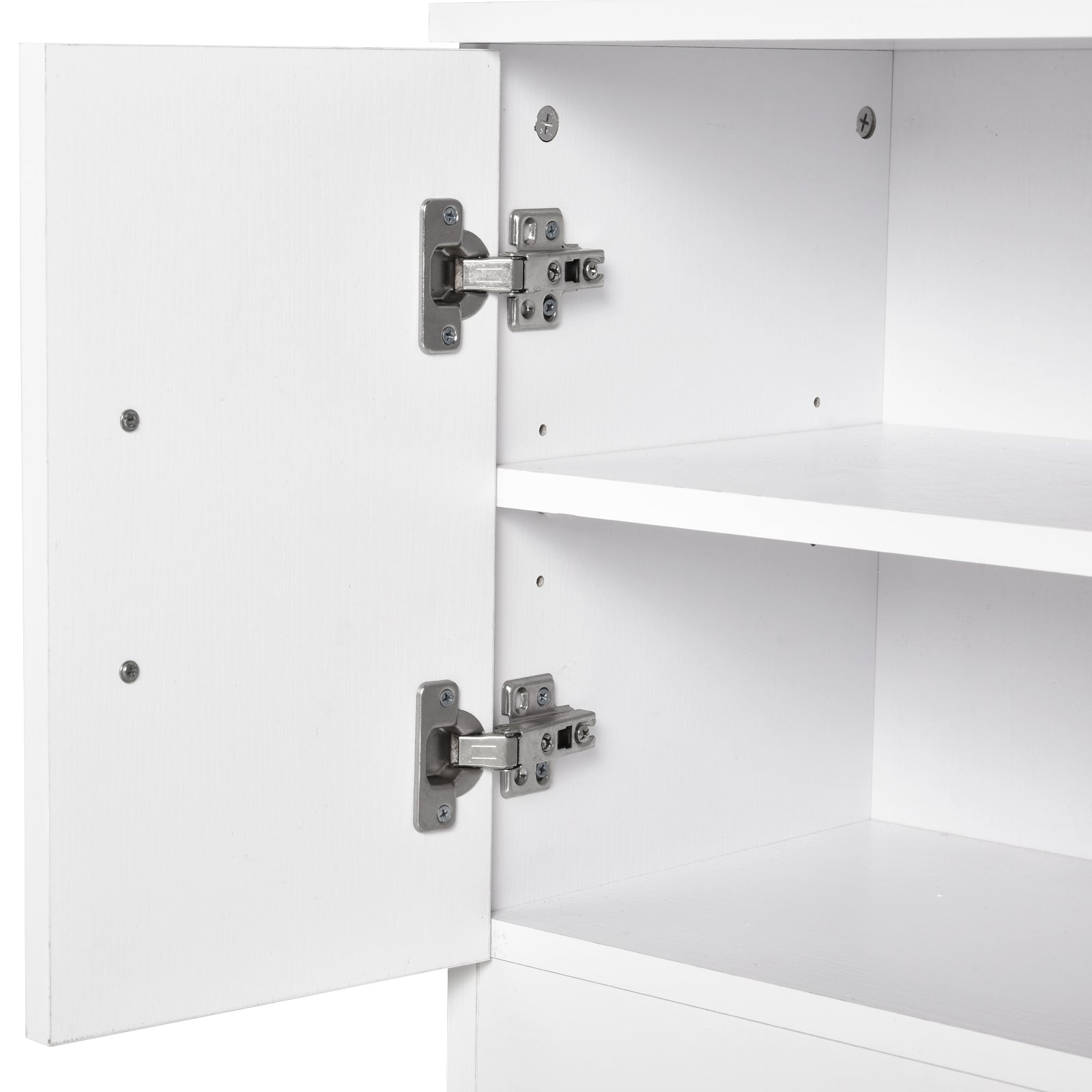 Homcom Scarpper with combination hangers for entrance and wooden bedroom 100x32x187cm white - Borgè