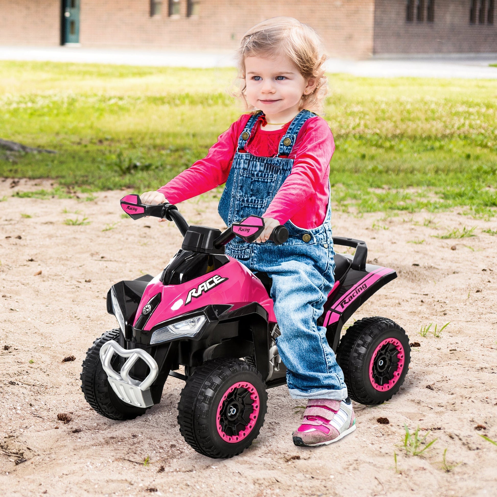 Quad for children riding hard with lights and sounds, 18-36 months - Borgè