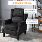 Relax Armchair Reclinible with remote control, 78x83x101cm, black - Borgè