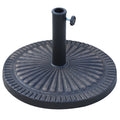 Round Umbrella Base for Ø3.8-4.8cm Poles with Decoration and Knob, Weight 15kg Ø49x32cm - Borge' Group Limited