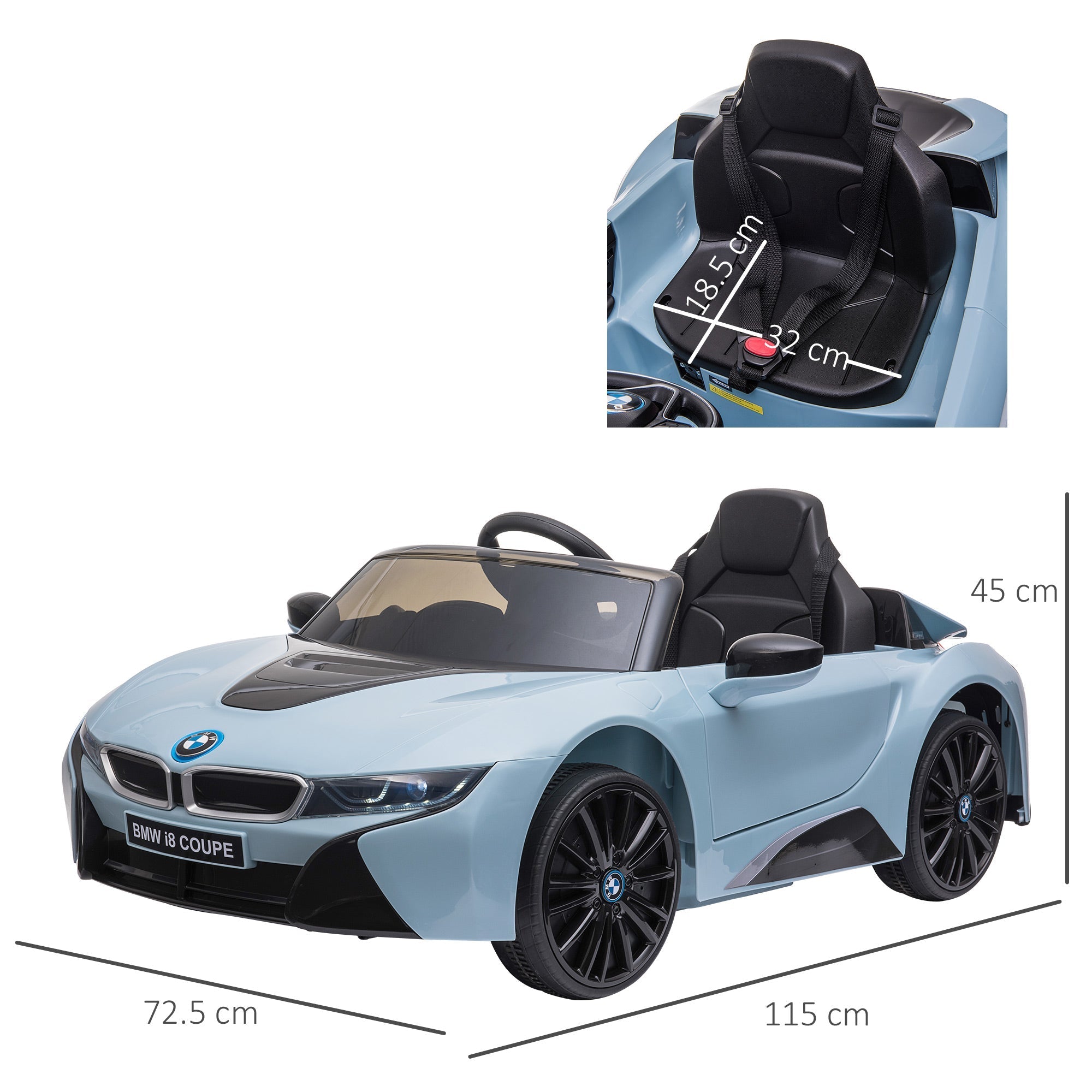 LIGHT BLUE BMW | 6V | 3-8 years - Borgè