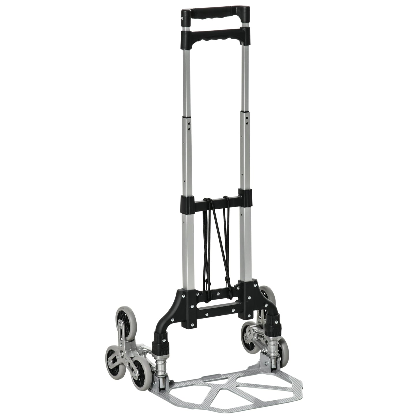 Durhand Trolley Folding Aluminum Folding Root with 6 wheels for Load 70kg - Borgè