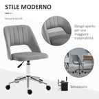 Winter chair of house padding swivel and adjustable height - Grey height - Borgè