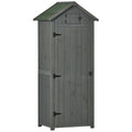 Waterproof Wooden Garden Storage Shed, 77x54. 2x179cm - Grey - Borge' Group Limited