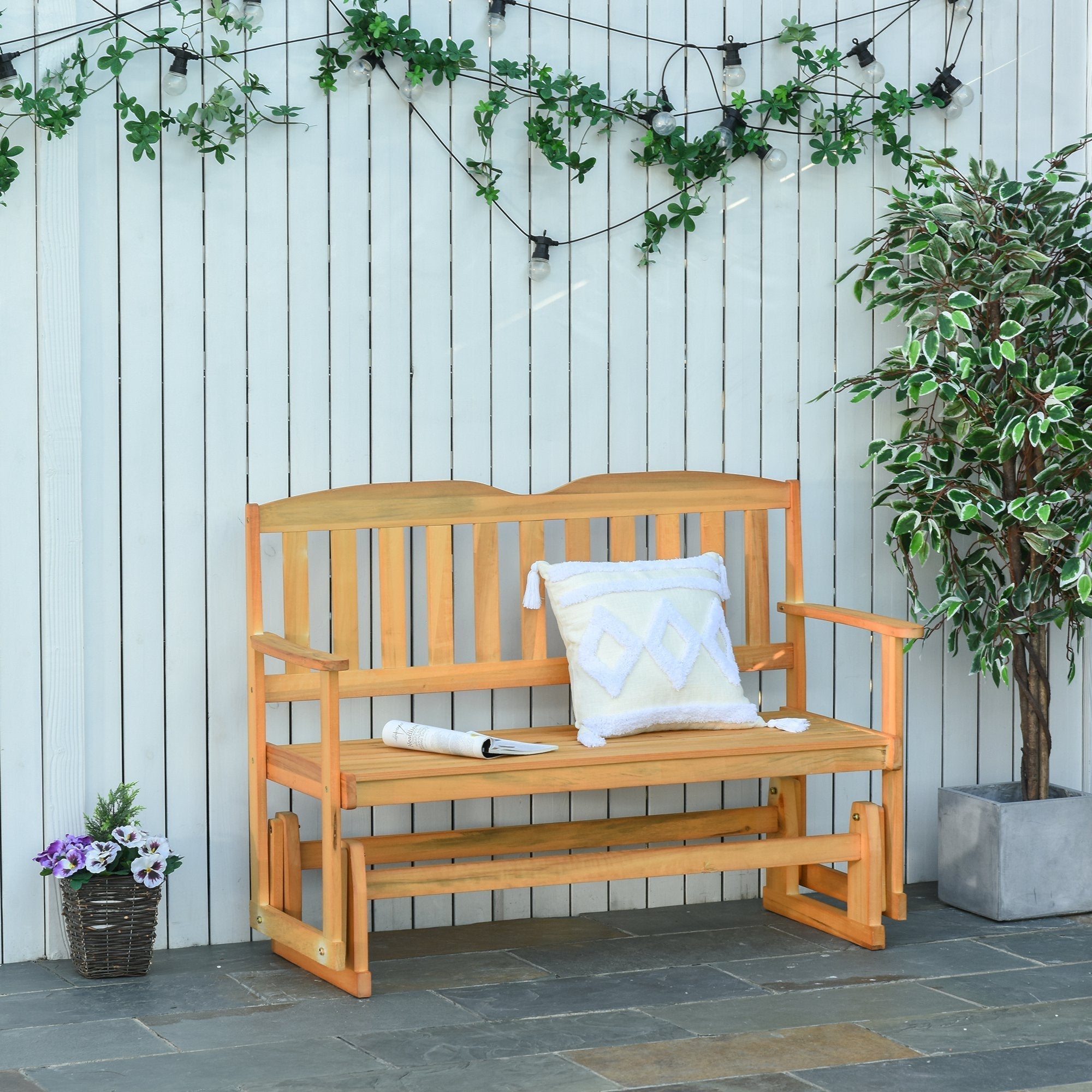 Classic Wooden 2 Seater Swinger / Rocking Bench - Borge' Group Limited