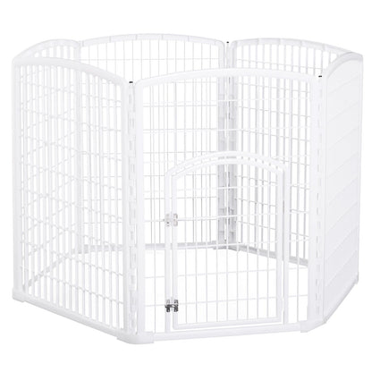 Pawhut Fence for Dogs For Pets 6 Panels 65 x 95 cm resistant plastic - Borgè