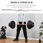 70kg | Handlebar with Weights - Borgè