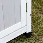 Outsunny house holder in 3 -level fir wood tools with bitumen roof, 77x58x175 cm, gray - Borgè