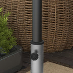 Outsunny base for 28kg granite umbrella with extendable handle and wheels, 41x41x37.5cm, gray - Borgè