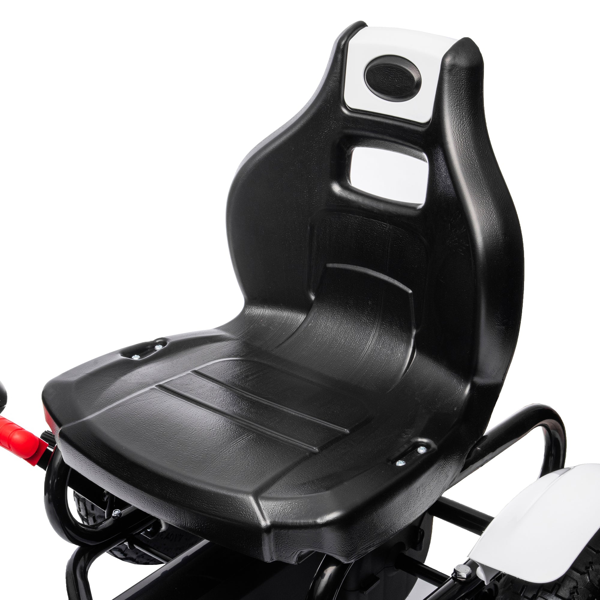 Homcom Go Kart with children for children 5-12 years in plastic and metal with adjustable seat and handbrake, 121x58x61 cm - Borgè