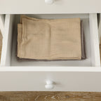 Homcom Ribal kitchen table with 2 drawers and cabinet with ante, in chipboard, 120x80x75 cm, white - Borgè