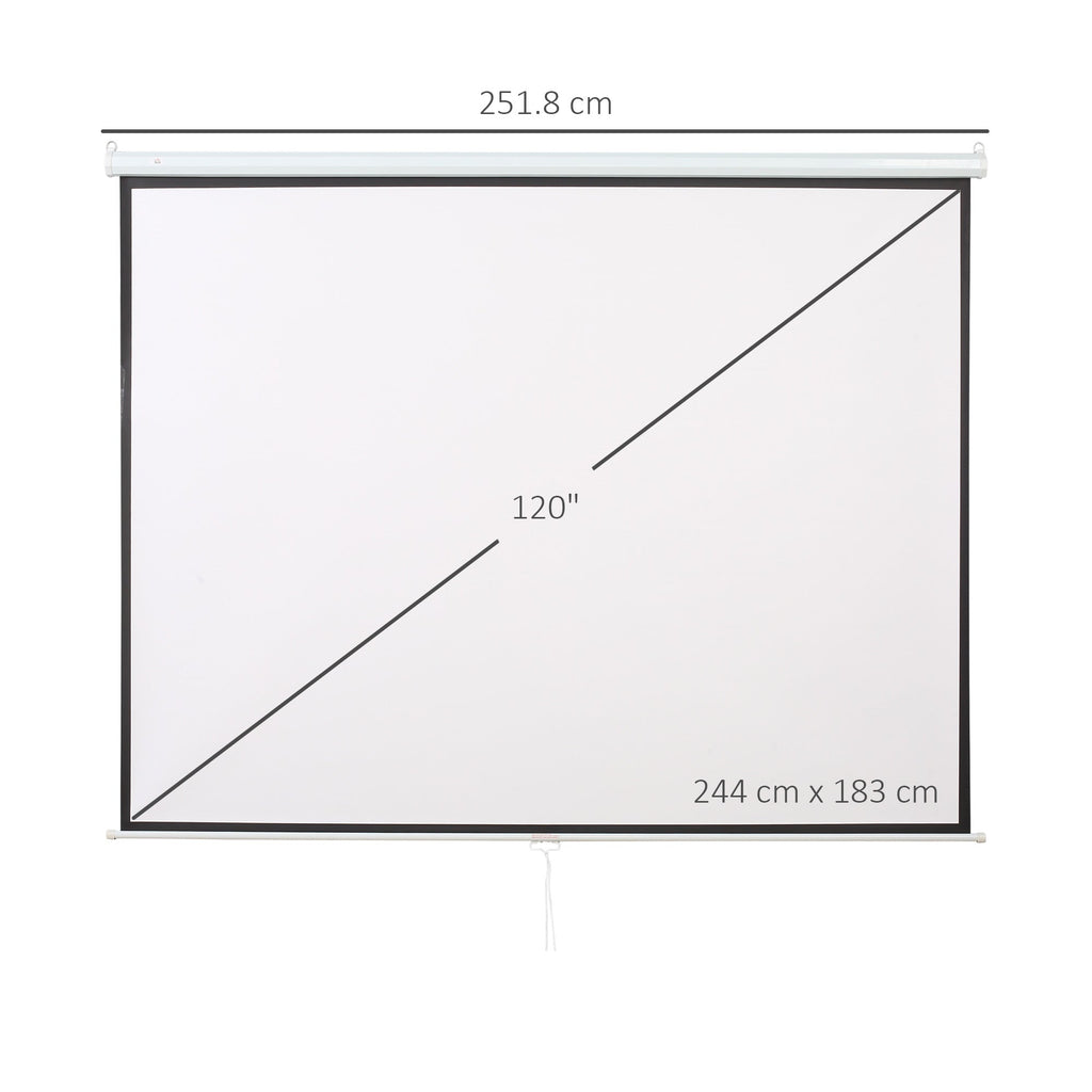 Professional Screen 120'' Compact Projection Screen | - Borgè