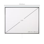 Professional Screen 120'' Compact Projection Screen | - Borgè