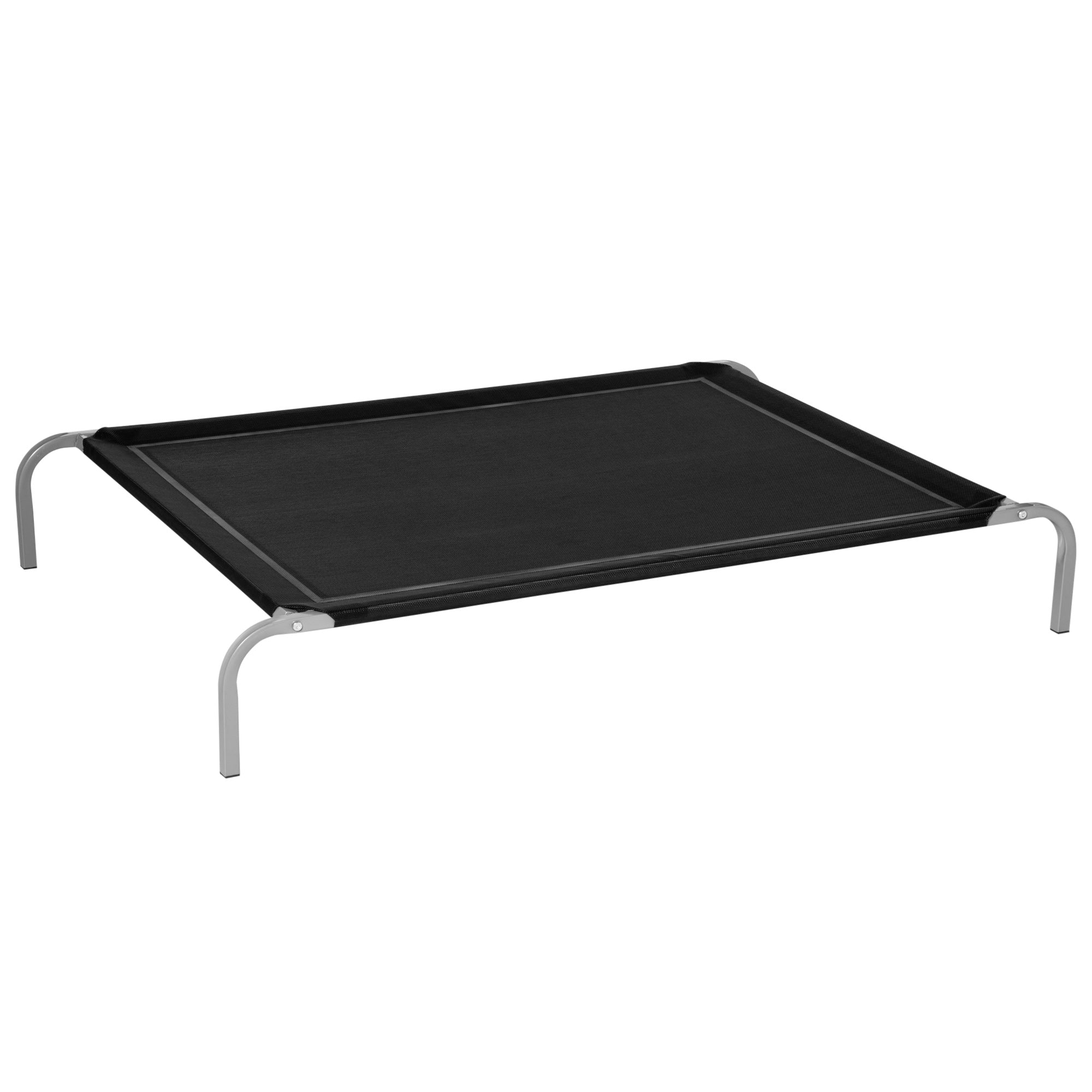 Indoor and Outdoor Dog Bed, Capacity up to 32kg, Breathable Fabric, 130x90x20cm, Black - Borge' Group Limited